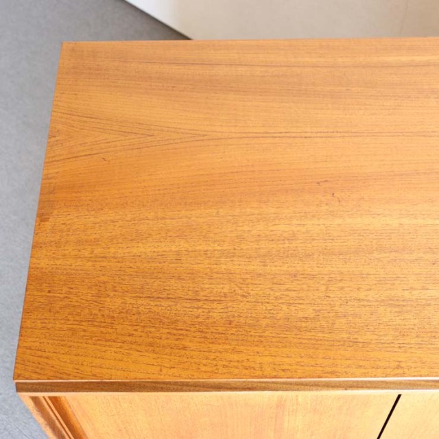 木製のヴィンテージ低めのチェスト、24047