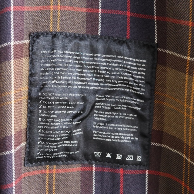 Barbour Classic Beaufort オイル抜きクリーニングand水洗い済み