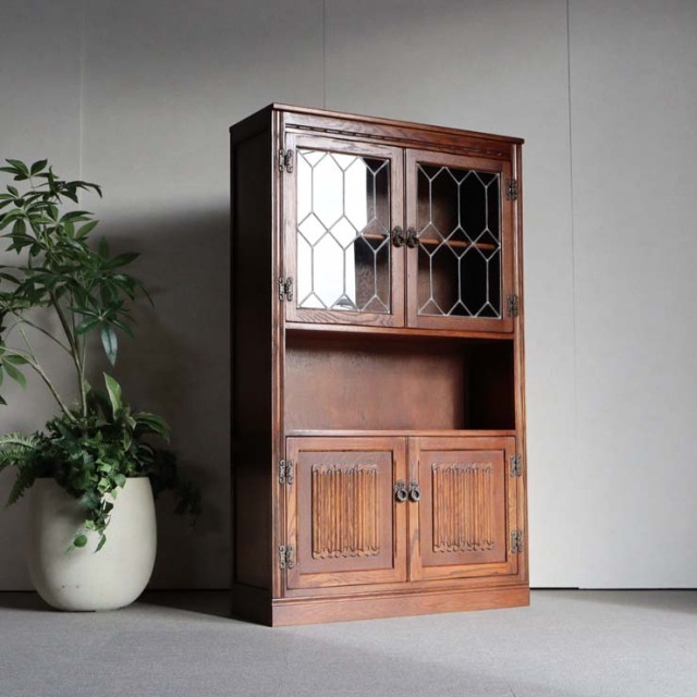 木製のアンティークな収納、24161