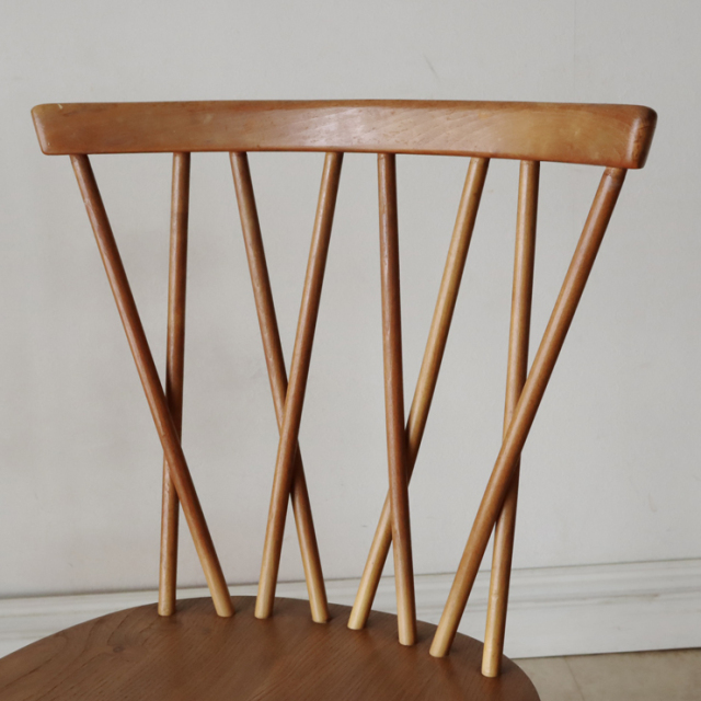 122040　アーコール（ercol） エックスバックチェア　ナチュラル