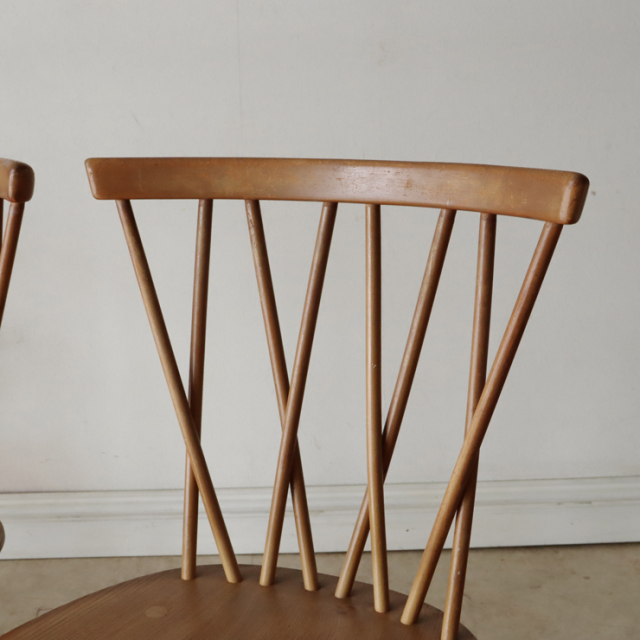 122040　アーコール（ercol） エックスバックチェア　ナチュラル