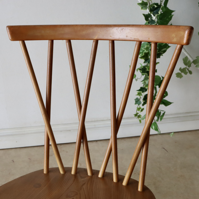 122040　アーコール（ercol） エックスバックチェア　ナチュラル