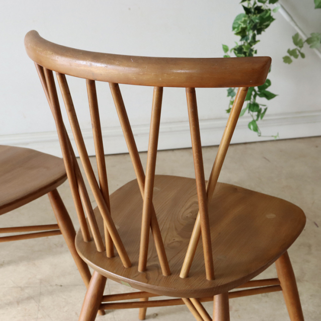 122040　アーコール（ercol） エックスバックチェア　ナチュラル