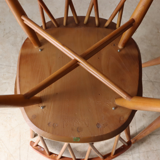 122040　アーコール（ercol） エックスバックチェア　ナチュラル