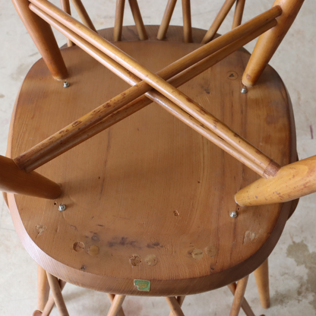 122040　アーコール（ercol） エックスバックチェア　ナチュラル