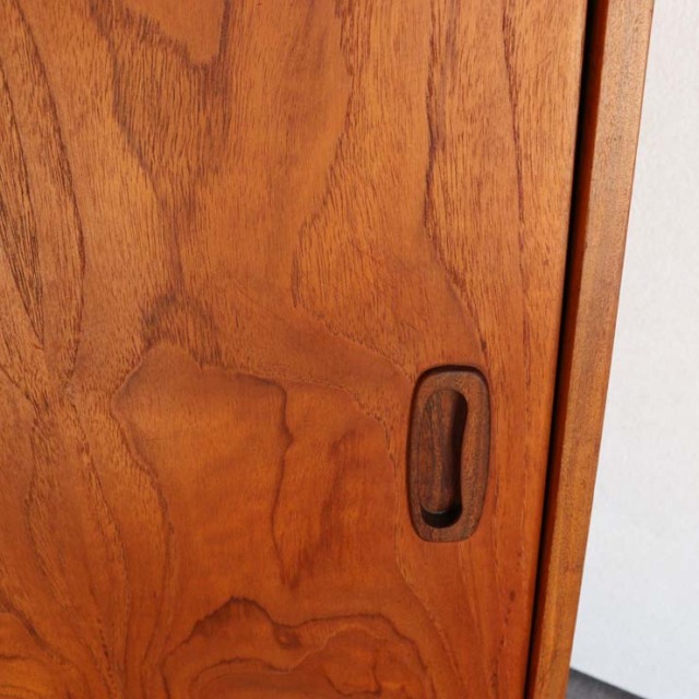 ヴィンテージのチーク材によるビュロー・収納