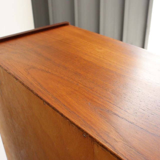 ヴィンテージのチーク材によるビュロー・収納