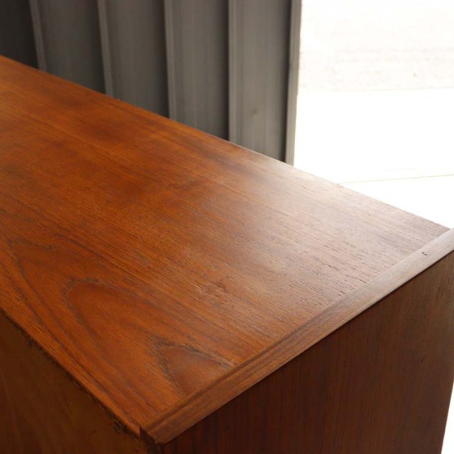 ヴィンテージのチーク材によるビュロー・収納