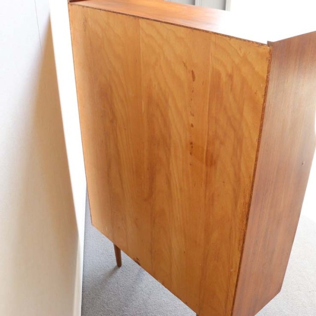 ヴィンテージのチーク材によるビュロー・収納