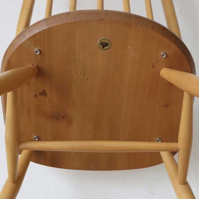 【122013】　アーコール（ERCOL）クエーカーチェア【ナチュラル】　