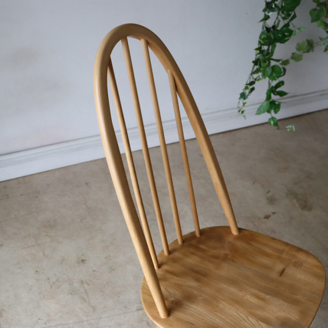 【121092】アーコール（ERCOL）クエーカーチェア【ナチュラル】