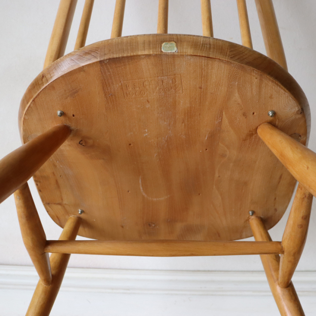 【121092】アーコール（ERCOL）クエーカーチェア【ナチュラル】