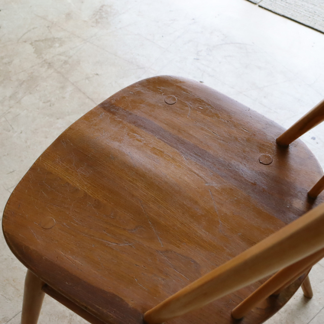 【121093】アーコール（ERCOL）クエーカーチェア【ナチュラル】