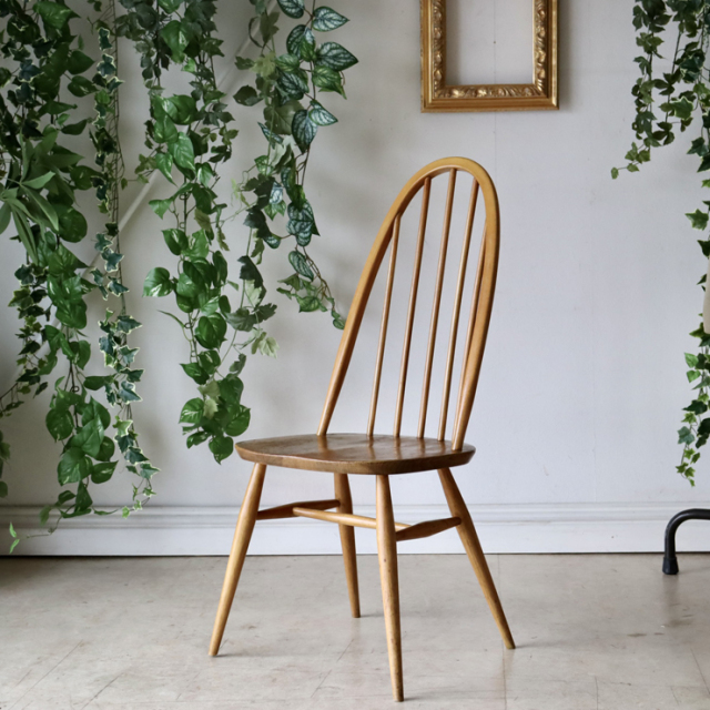 【121094】アーコール（ERCOL）クエーカーチェア【ナチュラル】