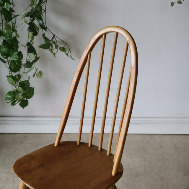 【121095】アーコール（ERCOL）クエーカーチェア【ナチュラル】