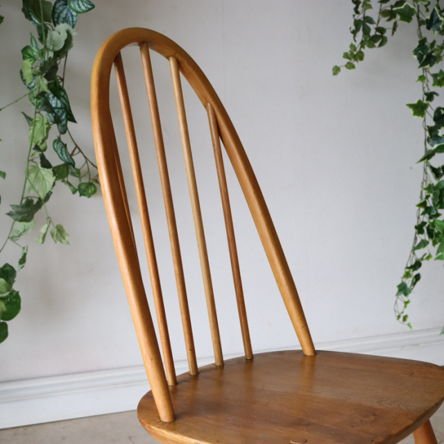 【121095】アーコール（ERCOL）クエーカーチェア【ナチュラル】