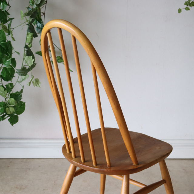 【121095】アーコール（ERCOL）クエーカーチェア【ナチュラル】