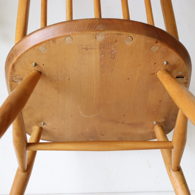 【121095】アーコール（ERCOL）クエーカーチェア【ナチュラル】