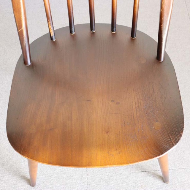 【美品/送料込み】アーコールチェア ダイニングチェア こっちのアーコール ERCOL ヴィンテージダイニングチェア