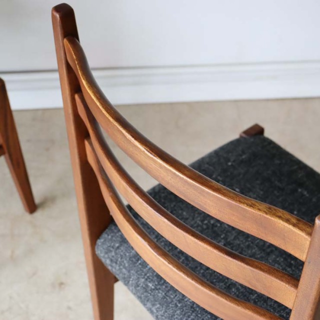 チークダイニングチェア　４脚セット　商品番号【122097】