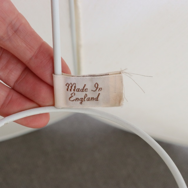 英国ヴィンテージのチークスタンドランプ