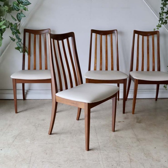 G-plan Fresco Dining Chair4脚セット 座面張替済アイボリー 商品番号  