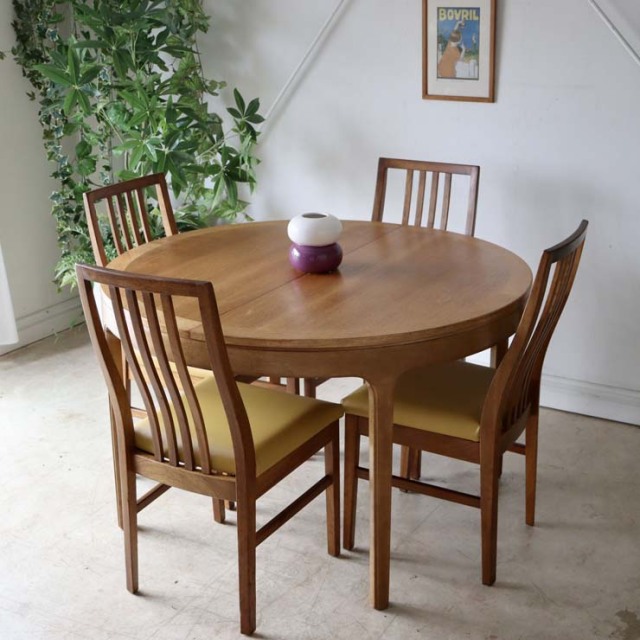 Nathanネイサン・ダイニングサークルテーブル【チーク】商品番号【122071】メンテ後の写真