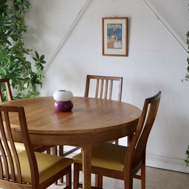 Nathanネイサン・ダイニングサークルテーブル【チーク】商品番号【122071】メンテ後の写真