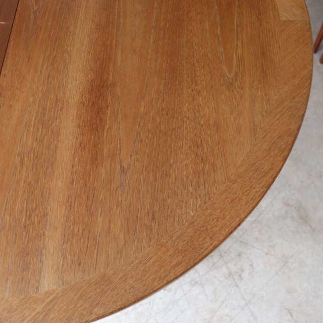 Nathanネイサン・ダイニングサークルテーブル【チーク】商品番号【122071】メンテ後の写真