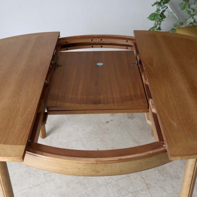 Nathanネイサン・ダイニングサークルテーブル【チーク】商品番号【122071】メンテ後の写真