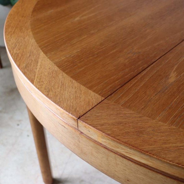 Nathanネイサン・ダイニングサークルテーブル【チーク】商品番号【122071】メンテ後の写真