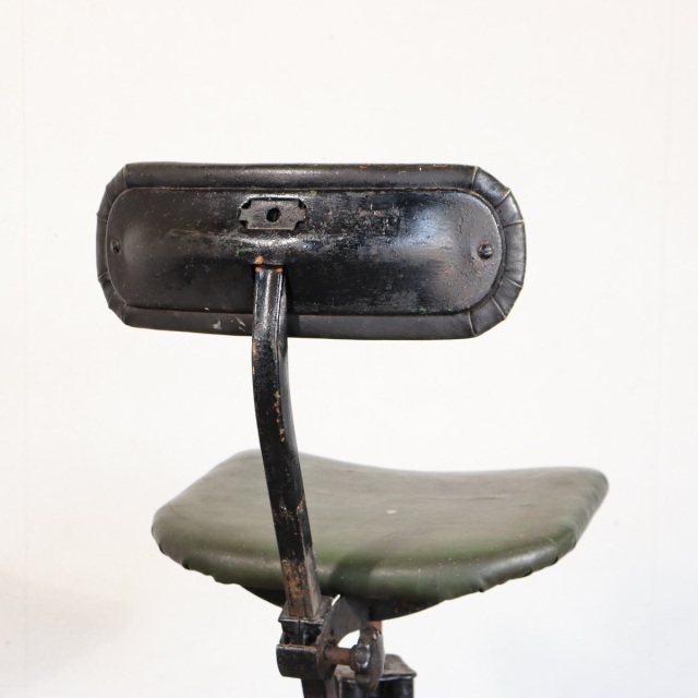 送料込み】いす。 100年前の鉄。 1930s Tan sad machinists/factory
