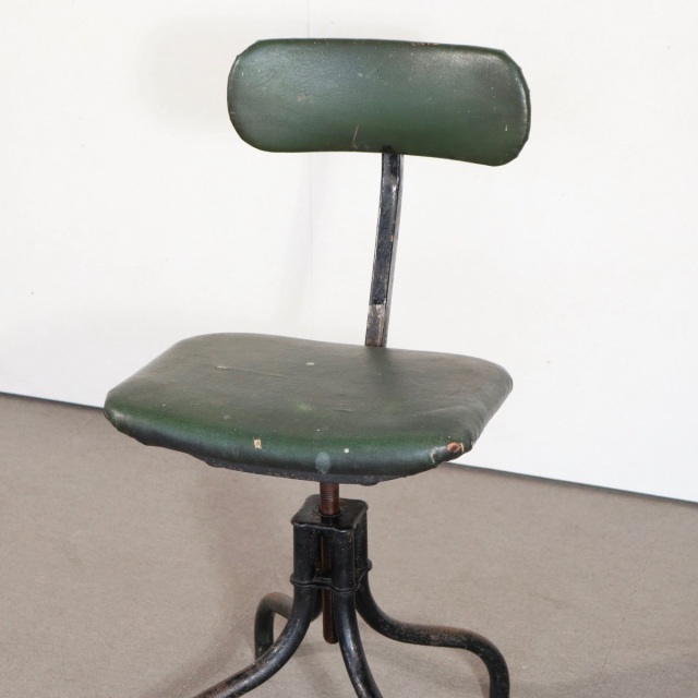 送料込み】いす。 100年前の鉄。 1930s Tan sad machinists/factory