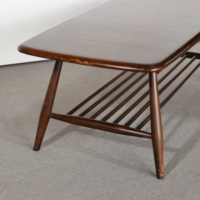 【※ハイジ※】ERCOL(アーコール) ラウンドコーヒーテーブル (1) イギリスヴィンテージ ERCOL コーヒーテーブル/ラウンド ミッド