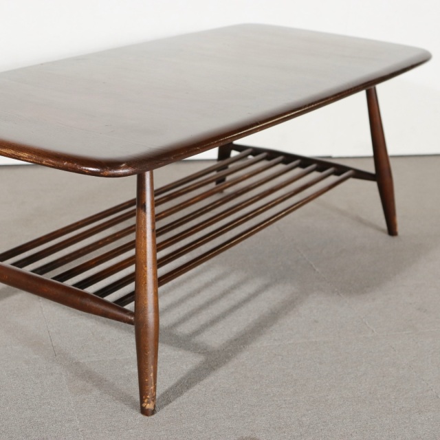 ERCOL アーコール コーヒーテーブル W104.5×D46×H36／ラベル有 ERCOL アーコール コーヒーテーブル W104.5×D46×H36／ラベル有