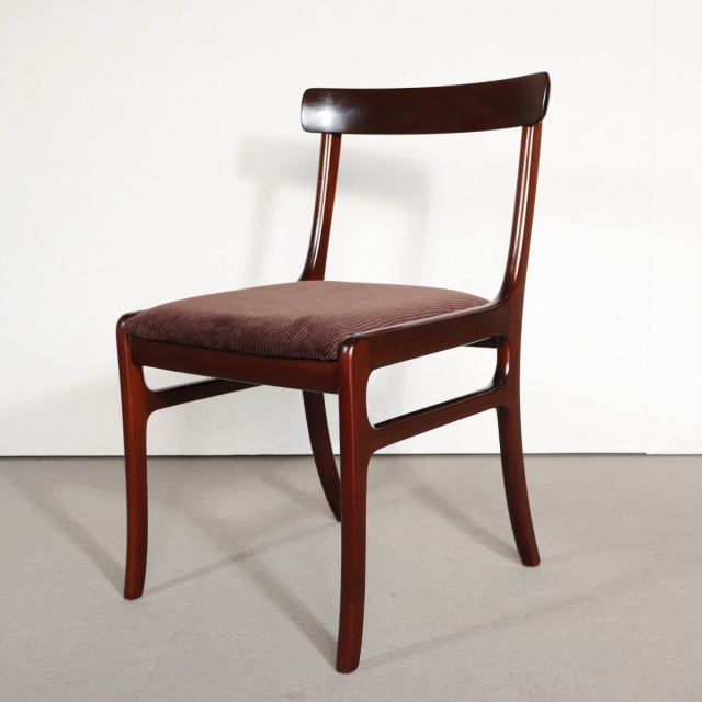 デンマーク ヴィンテージ チェア　本革　Schionning & Elgaard デンマーク製ダイニングチェア by Ole Wanscher 送料込 座面は遠州