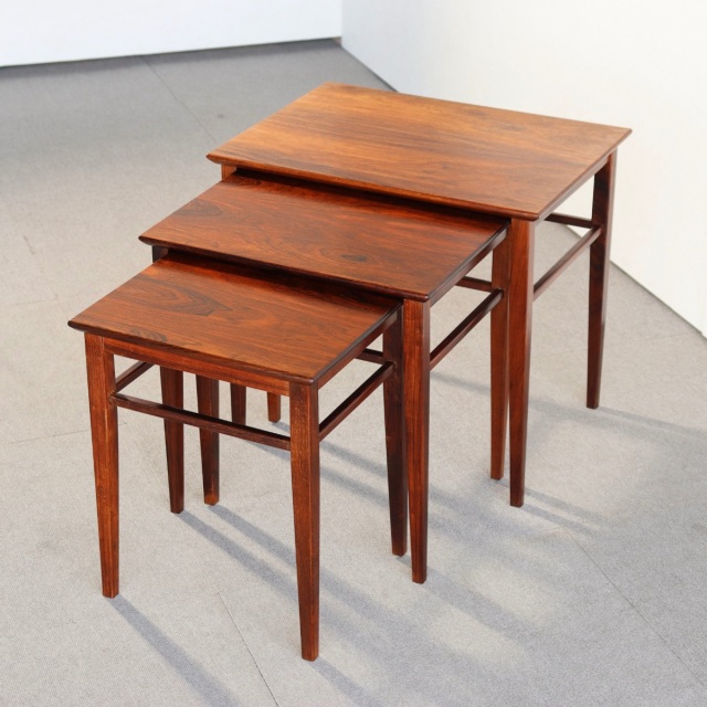 北欧 ビンテージ デンマーク ローズウッド マガジンラック サイド