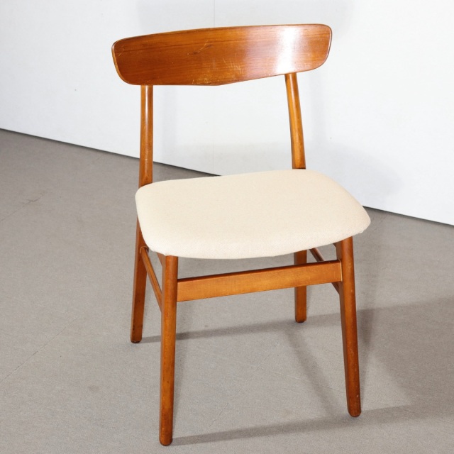 北欧ビンテージ家具　ダイニングチェア　木製椅子　チーク材　イギリス ダイニングチェア2脚セット｜北欧ヴィンテージ｜チーク＋バーチ