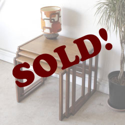 ジープラン・ネストテーブル・チーク・ビンテージ・アンティーク・G-plan・北欧家具