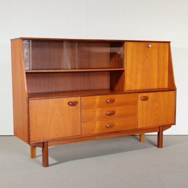 送料込み】 PORTWOODfurniture製ハイボード｜チーク材｜1960~70s