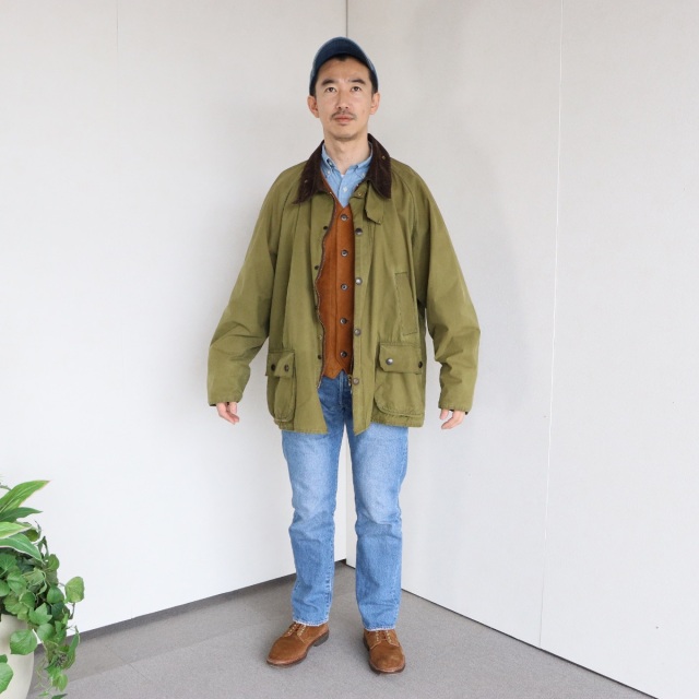 Barbour Bedale オイル抜きクリーニングand水洗い済み