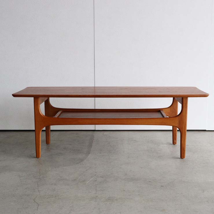 木製茶色のヴィンテージコーヒーテーブル、24104