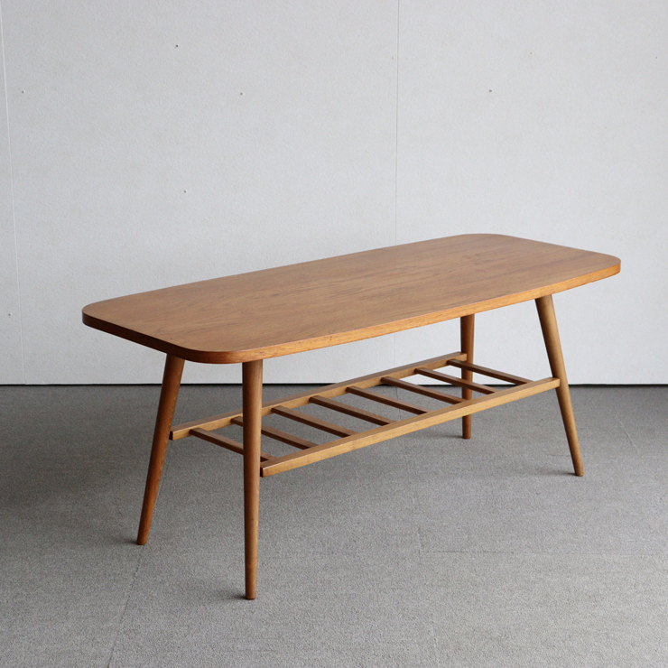 英国ヴィンテージのチーク材のコーヒーテーブル