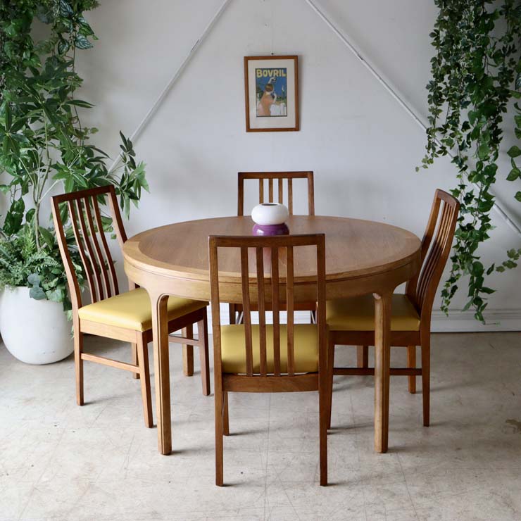 Nathanネイサン・ダイニングサークルテーブル【チーク】商品番号【122071】メンテ後の写真