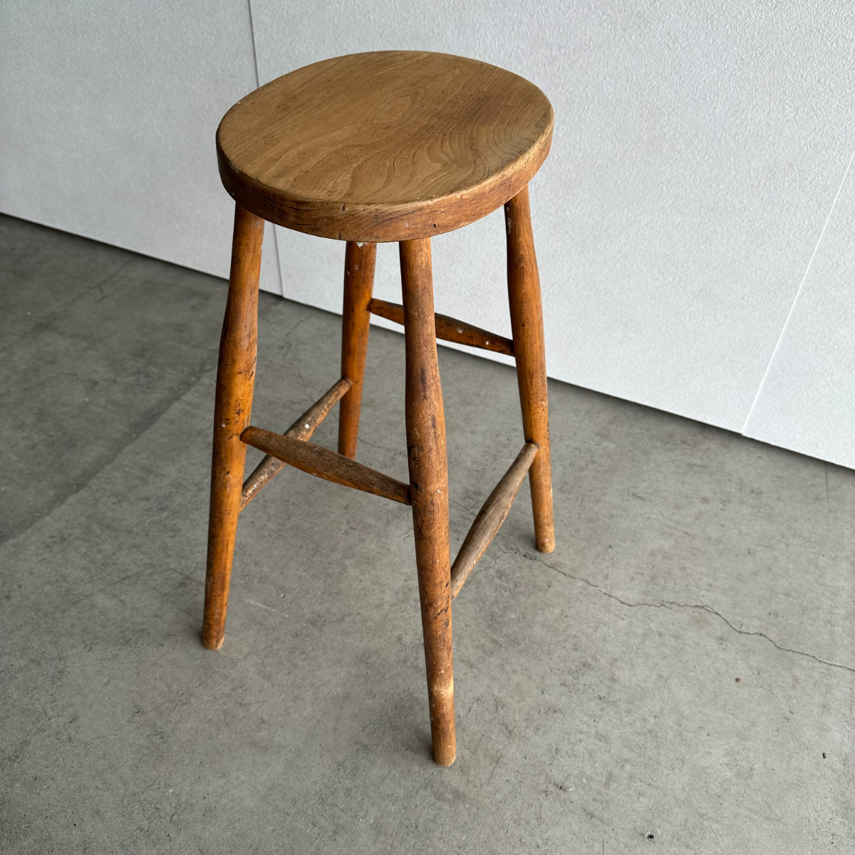 アンティークのキッチンスツール、24092b