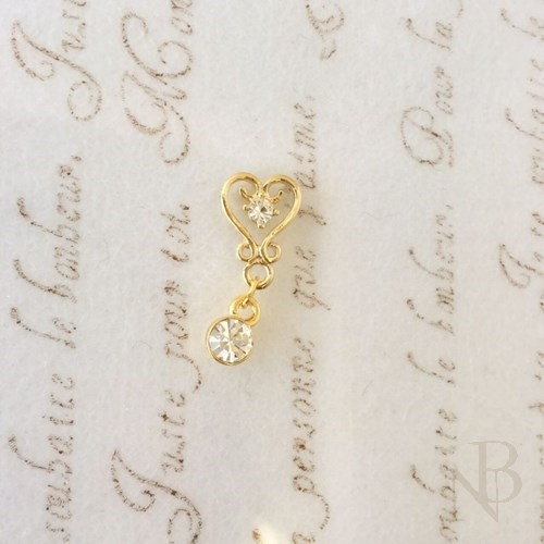 ハートオブプリンセス（クリスタル×クリスタル） 18mm×8mm