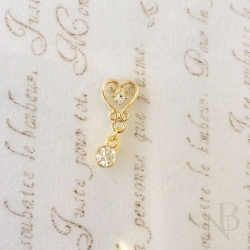 ハートオブプリンセス（クリスタル×クリスタル） 18mm×8mm