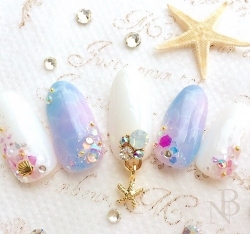 マーメイドラグーン ホワイトオパール 15mm×5mm