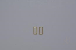 スクエアフレーム 5mm×2.4mm / ゴールド 80個入