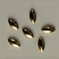 リーフスタッズ 1mm×2.5mm / ゴールド 150個入